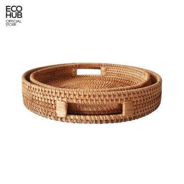 Khay Tròn Đựng Đồ ECOHUB Bằng Mây Khay Trà Bánh Tay Cầm Trang Trí Tết 2.026 Giá 200.485 VND 4 Khay Tròn Đựng Đồ ECOHUB Bằng Mây Khay Trà Bánh Tay Cầm Trang Trí Tết 2.026 Giá 200.485 VND 4