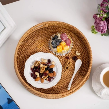 Khay Tròn Đựng Đồ ECOHUB Bằng Mây Khay Trà Bánh Tay Cầm Trang Trí Tết 2.026 Giá 200.485 VND 7 Khay Tròn Đựng Đồ ECOHUB Bằng Mây Khay Trà Bánh Tay Cầm Trang Trí Tết 2.026 Giá 200.485 VND 7