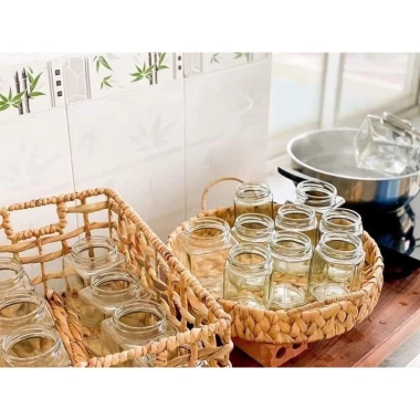 Khay Tròn Lục Bình Đa Năng Tay Cầm - Đựng Trái Cây, Giỏ Quà Tết Vintage 95.000₫