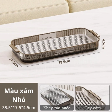 Khay úp cốc ly, khay trà nhựa PP 2 lớp chịu nhiệt, vệ sinh dễ dàng, sang trọng