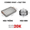Khay úp cốc ly, khay trà nhựa PP 2 lớp chịu nhiệt, vệ sinh dễ dàng, sang trọng 7