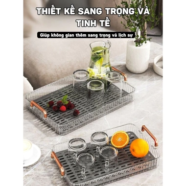 Khay úp cốc ly & trà acrylic cao cấp, chịu nhiệt, sang trọng phòng khách - 119k 2 Khay úp cốc ly & trà acrylic cao cấp, chịu nhiệt, sang trọng phòng khách - 119k 2