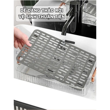 Khay úp cốc ly & trà acrylic cao cấp, chịu nhiệt, sang trọng phòng khách - 119k