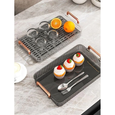 Khay úp cốc ly & trà acrylic cao cấp, chịu nhiệt, sang trọng phòng khách - 119k