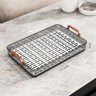 Khay úp cốc ly & trà acrylic cao cấp, chịu nhiệt, sang trọng phòng khách - 119k