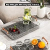 Khay úp cốc ly & trà acrylic Gobi – Chịu nhiệt, dễ vệ sinh, sang trọng phòng khách – 45k