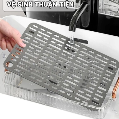 Khay úp cốc ly & trà acrylic Gobi – Chịu nhiệt, dễ vệ sinh, sang trọng phòng khách – 45k 5