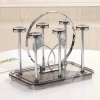Khay Úp Cốc Ly Xoay Tròn Inox Sang Trọng Phong Cách Hoàng Gia - 189.000đ 9