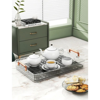 Khay úp ly cốc 2 lớp tay cầm nhựa PET nguyên sinh - Tiết kiệm, bền bỉ, giá chỉ 87.080₫