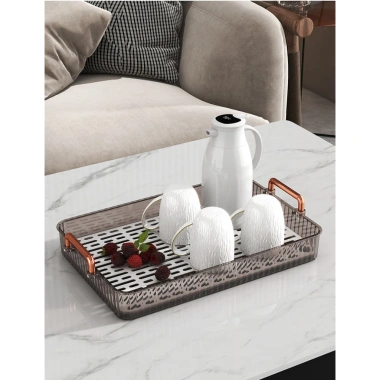 Khay úp ly cốc 2 lớp tay cầm nhựa PET nguyên sinh - Tiết kiệm, bền bỉ, giá chỉ 87.080₫