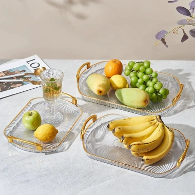 Khay Úp Ly Cốc Trong Suốt MAISON Acrylic 4 chỗ - Đựng Trà, Hoa Quả, Giá chỉ 71.000 2
