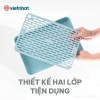Khay Úp Ly Doremon 5.658 Nhựa Việt Nhật - Lưới Thoát Nước, Để Ấm Chén, Giá 34.000đ 3