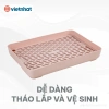 Khay Úp Ly Doremon 5.658 Nhựa Việt Nhật - Lưới Thoát Nước, Để Ấm Chén, Giá 34.000đ 5
