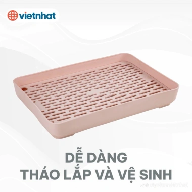 Khay Úp Ly Doremon 5.658 Nhựa Việt Nhật - Lưới Thoát Nước, Để Ấm Chén, Giá 34.000đ 5