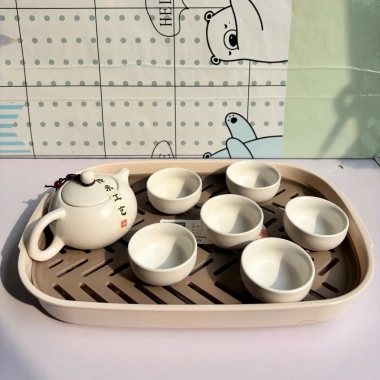 Khay Úp Ly Nhựa 32x22x4cm - Khay Đựng Bộ Bình Trà Giá 39.000, Tiết Kiệm