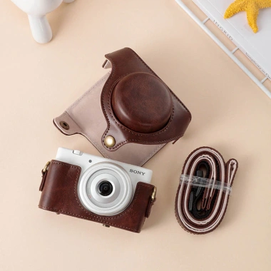 Kho báu chất lượng: Vỏ da bảo vệ da đen cho Sony ZV1, ZV1F, ZV1M2 + Túi đựng RX100M7, M6 – Giá chỉ 441.720₫ 3