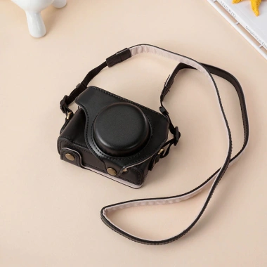 Kho báu chất lượng: Vỏ da bảo vệ da đen cho Sony ZV1, ZV1F, ZV1M2 + Túi đựng RX100M7, M6 – Giá chỉ 441.720₫ 10