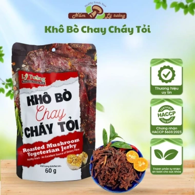 Khô Bò Chay Cháy Tỏi Lý Tưởng 60g - Nấm Hương Khô Hương Vị Bò Tự Nhiên, Giá Ưu Đãi 31.900₫ 8