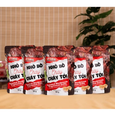Khô Bò Chay Cháy Tỏi Lý Tưởng 60g - Nấm Hương Khô Hương Vị Bò Tự Nhiên, Giá Ưu Đãi 31.900₫ 10