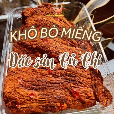 Khô bò Củ Chi miếng thơm ngon - Đồ ăn vặt, quà tặng 319.000₫ (giảm từ 382.800₫)