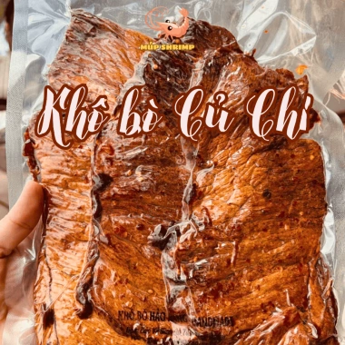 Khô bò Củ Chi miếng thơm ngon - Đồ ăn vặt, quà tặng 319.000₫ (giảm từ 382.800₫)