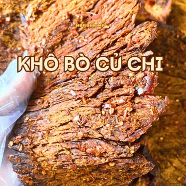 Khô bò Củ Chi miếng thơm ngon - Đồ ăn vặt, quà tặng 319.000₫ (giảm từ 382.800₫)