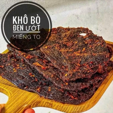 Khô Bò Đen 500g Miếng To Ướt TV Food - Giảm giá 130.000đ, hương vị thơm ngon