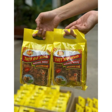 Khô bò Hồng Ngự vụn lớn 100% tự nhiên giảm giá 360.000₫ (giá gốc 432.000₫) thơm ngon giòn tan