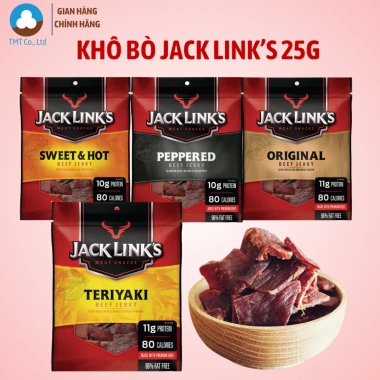 Khô bò Jack Link's 25g nhập khẩu New Zealand - Nhiều vị, giá chỉ 65.000₫