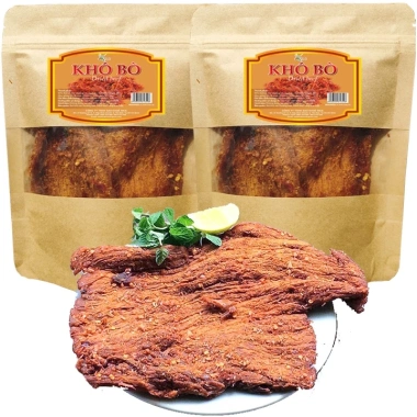 Khô Bò Miếng Mềm Cay 1kg - Cao Cấp Chuẩn Ngon SK FOOD Giá Ưu Đãi 425k