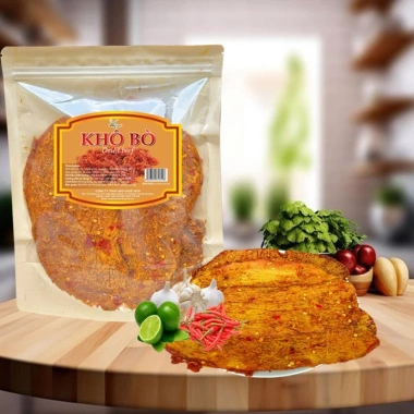 Khô Bò Miếng Mềm Cay 1KG Thịt Bò Thật SK Food - Giá Ưu Đãi 425k, Siêu Ngon 7