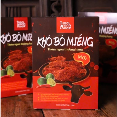 Khô Bò Miếng Nhà Làm 100% Thịt Bò Tươi OCOP 3 Sao - Giá Dùng Thử 82.875₫