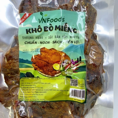 Khô Bò Miếng Tây Nguyên Thượng Hạng 500gr Xuất khẩu VNFoods - Giá ưu đãi 317.346₫ 2