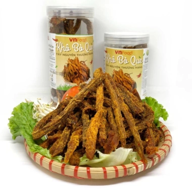 Khô Bò Que Tây Nguyên Chuẩn Vị ATTP 300-500g - Giảm Giá 170k | VnFood 7