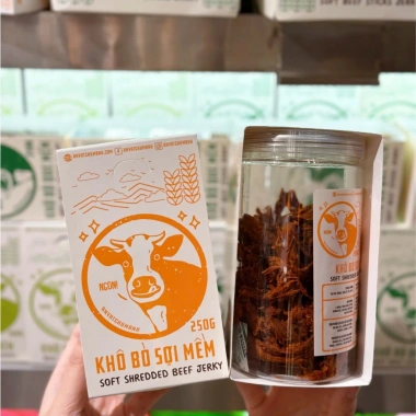 Khô Bò Sợi Thịt Bò Cao Protein, Giòn Ngon, Giá 233.000 VND - Giảm Đặc Biệt 9