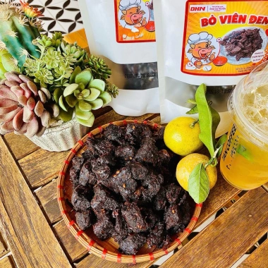 Khô Bò Viên Đen 450g Tẩm Gia Vị Đậm Đà, Cay Nhẹ - Ăn Vặt Topping, Giá Giảm 333.000₫ 3