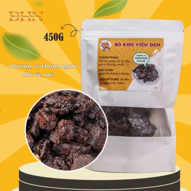 Khô Bò Viên Đen 450g Tẩm Gia Vị Đậm Đà, Cay Nhẹ - Ăn Vặt Topping, Giá Giảm 333.000₫ 8