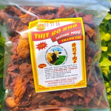 Khô Bò Vụn Giòn 500g Hồng Ngự Thanh Trì - Giá chỉ 250.000, Giòn Tan, Thịt Bò Thơm