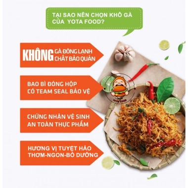 Khô Gà Bơ Tỏi 1Kg Giòn Ngon Đậm Vị - Giá Ưu Đãi 185.000 | Yotafood
