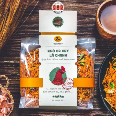 Khô gà cay lá chanh L'angfarm 78k giảm còn 65k - Gà giòn cay thơm, ăn liền tay 3 Khô gà cay lá chanh L'angfarm 78k giảm còn 65k - Gà giòn cay thơm, ăn liền tay 3
