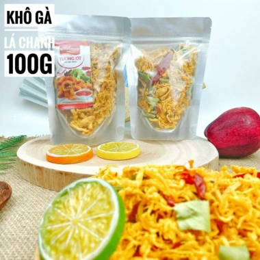 Khô gà lá chanh 100g Đặc biệt - Giá 24.000 VND, tươi mát, không chất bảo quản