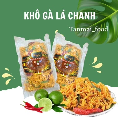 Khô Gà Lá Chanh 1KG (2 túi 500g) - Giá ưu đãi 250k, Đóng gói tiện lợi