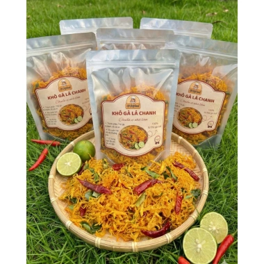 Khô gà lá chanh 1kg không bột 100% thịt gà tươi – Quà Tết từ Cô Huệ Food 2
