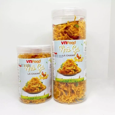 Khô Gà Lá Chanh 300-1.000gr Giòn Ngon Đậm Vị - Đồ Ăn Vặt VNFOOD Giá 72.000đ 3
