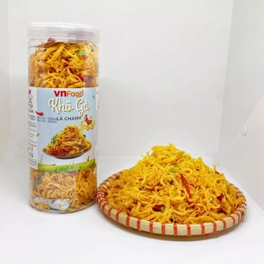 Khô Gà Lá Chanh 300-1.000gr Giòn Ngon Đậm Vị - Đồ Ăn Vặt VNFOOD Giá 72.000đ 5