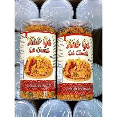 Khô Gà Lá Chanh 300/500g - Ăn Vặt Thơm Ngon, Set Quà Tết, Giá Ưu Đãi 82.400₫