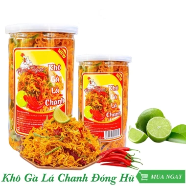 Khô gà lá chanh 450g - Loại 1 ngon, giảm giá 10k, giá 50.000đ, hàng gia bảo