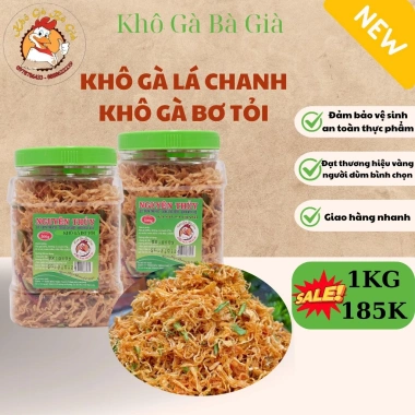 Khô Gà Lá Chanh Bơ Bà Trùm - Thịt giòn tan, giá ưu đãi 120.000đ (giá gốc 144.000đ)
