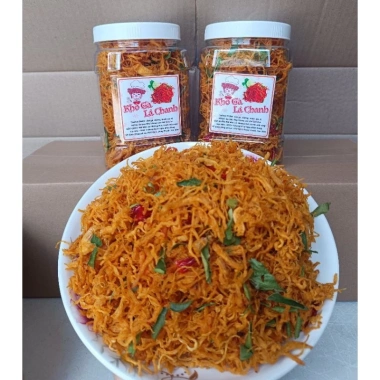 Khô Gà Lá Chanh Cay 1kg (2 Hộp) Giá Ưu Đãi 210.000 – Vị Cay Đậm, Giòn Tan, Thức Ăn Vặt Thơm Ngon 2
