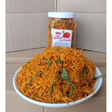 Khô Gà Lá Chanh Cay 1kg (2 Hộp) Giá Ưu Đãi 210.000 – Vị Cay Đậm, Giòn Tan, Thức Ăn Vặt Thơm Ngon 4